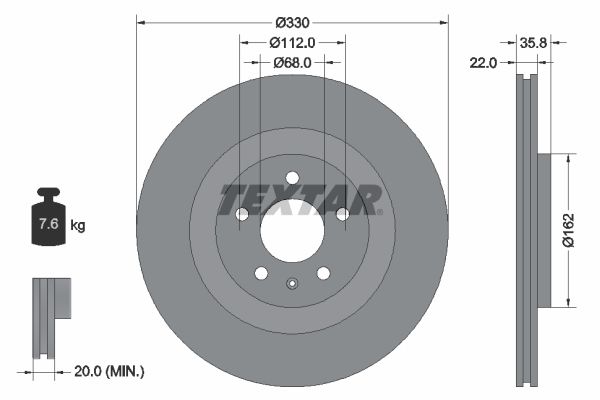 FREN DİSKİ ARKA TOUAREG/A4/A5/A6/A7