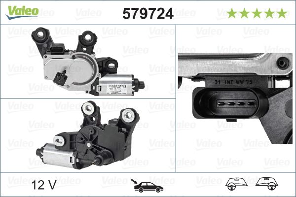 ARKA SİLECEK MOTORU CAYENNE 11-15
