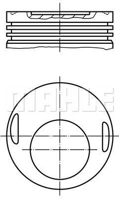 PİSTON. M102. 95,50 mm. STD. 22 PİM.
